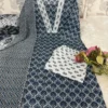 Plus Size Pure Cotton Kurta Pant with Dupatta Set (3XL to 6XL) | Women's Printed 3-Piece Daily & Office Wear Suit Set - Image 22