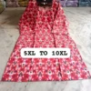 Plus Size Pure Cotton Straight Kurti (5XL to 10XL) | Floral Print 44" Long Daily Wear Kurta for Women - Image 6