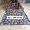 Plus Size Pure Cotton Straight Kurti (5XL to 10XL) | Floral Print 44" Long Daily Wear Kurta for Women - Image 8