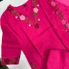 Premium 60s Cotton Floral Embroidered Kurta Pant Set with Dupatta – 3-Piece Jaipuri Ethnic Suit - Image 11