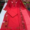 Premium 60s Cotton Floral Embroidered Kurta Pant Set with Dupatta – 3-Piece Jaipuri Ethnic Suit - Image 14