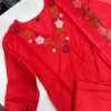 Premium 60s Cotton Floral Embroidered Kurta Pant Set with Dupatta – 3-Piece Jaipuri Ethnic Suit - Image 16