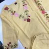 Premium 60s Cotton Floral Embroidered Kurta Pant Set with Dupatta – 3-Piece Jaipuri Ethnic Suit - Image 3