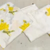 Pure 60/60 Cotton Floral Kurta Pant Set with Mulmul Dupatta | Handwork Lotus Print 3-Piece Suit (M–3XL) - Image 17