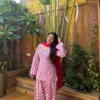 Pure 60s Cotton Jaipuri Printed Short Kurti with Farshi Salwar & Dupatta Set (3-Piece)