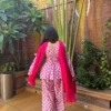 Pure 60s Cotton Jaipuri Printed Short Kurti with Farshi Salwar & Dupatta Set (3-Piece) - Image 4