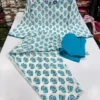 Pure 60s Cotton Jaipuri Printed Short Kurti with Farshi Salwar & Dupatta Set (3-Piece) - Image 7