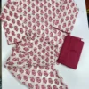 Pure 60s Cotton Jaipuri Printed Short Kurti with Farshi Salwar & Dupatta Set (3-Piece) - Image 9