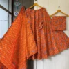 Pure Cambric Cotton Chaniya Choli with 7 Meter Flare | Jaipuri Block Print Kali Pattern Lehenga Set with Malmal Dupatta - Image 12