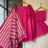 Pure Cambric Cotton Chaniya Choli with 7 Meter Flare | Jaipuri Block Print Kali Pattern Lehenga Set with Malmal Dupatta - Image 3