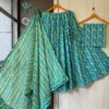 Pure Cambric Cotton Chaniya Choli with 7 Meter Flare | Jaipuri Block Print Kali Pattern Lehenga Set with Malmal Dupatta - Image 5
