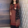Pure Cotton 60-60 A-Line Kurta Palazzo Set with Malmal Dupatta - Image 10