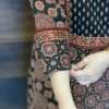 Pure Cotton 60-60 A-Line Kurta Palazzo Set with Malmal Dupatta - Image 2