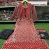 Pure Cotton 60-60 A-Line Kurta Palazzo Set with Malmal Dupatta - Image 3