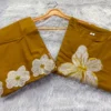 Pure Cotton 60/60 Floral Embroidered Kurta Pant Set for Women | 2-Piece Ethnic Co-ord Set - Image 6