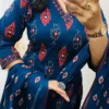 Pure Cotton 6060 Ikat Print Kurti Pant Set with Dupatta | Hand Mirror Work Festive Ethnic Suit 3-Piece - Image 13