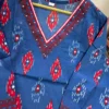 Pure Cotton 6060 Ikat Print Kurti Pant Set with Dupatta | Hand Mirror Work Festive Ethnic Suit 3-Piece - Image 15
