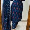 Pure Cotton 6060 Ikat Print Kurti Pant Set with Dupatta | Hand Mirror Work Festive Ethnic Suit 3-Piece - Image 18