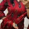 Pure Cotton 6060 Ikat Print Kurti Pant Set with Dupatta | Hand Mirror Work Festive Ethnic Suit 3-Piece - Image 22
