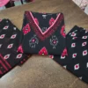 Pure Cotton 6060 Ikat Print Kurti Pant Set with Dupatta | Hand Mirror Work Festive Ethnic Suit 3-Piece - Image 5