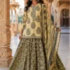 Pure Cotton 60x60 Gopi Dress Set | Floral Block Print Short Kurti with Heavy Flared Skirt & Mal Dupatta (M–XXL) - Image 6