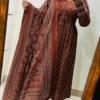 Pure Cotton Ajrakh Print Anarkali Kurti Pant Set with Sequin Yoke Work & Tasseled Dupatta (3-Piece Suit) - Image 12