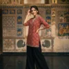 Pure Cotton Ajrakh Print Short Kurti for Jeans – V-Neck Casual Ethnic Tunic Top for Women - Image 4