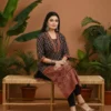 Pure Cotton Ajrakh Print Straight Kurti - Image 10