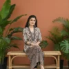 Pure Cotton Ajrakh Print Straight Kurti - Image 2