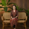 Pure Cotton Ajrakh Print Straight Kurti - Image 3