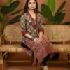 Pure Cotton Ajrakh Print Straight Kurti - Image 4