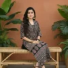 Pure Cotton Ajrakh Print Straight Kurti - Image 5