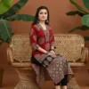 Pure Cotton Ajrakh Print Straight Kurti - Image 6