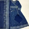 Pure Cotton Angrakha Anarkali Kurti Pant Set with Original Mirror Work & Printed Dupatta (3-Piece Festive Suit) - Image 10