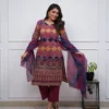 Pure Cotton Bandhani Leheriya Print Kurta Pant Set with Tie-Dye Dupatta – 3-Piece Ethnic Suit - Image 2