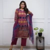 Pure Cotton Bandhani Leheriya Print Kurta Pant Set with Tie-Dye Dupatta – 3-Piece Ethnic Suit - Image 3