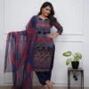 Pure Cotton Bandhani Leheriya Print Kurta Pant Set with Tie-Dye Dupatta – 3-Piece Ethnic Suit - Image 4