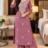 Pure Cotton Chikankari Embroidered Kurti with Palazzo Pant Set (Sizes XL to 5XL) | 2-Piece Kurta Set with Inner - Image 10
