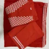 Pure Cotton Embroidered Anarkali Kurta Pant Set with Malmal Dupatta - Image 9