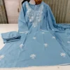 Pure Cotton Embroidered Kurti Pant Set with Dupatta – 3-Piece Straight Salwar Suit for Women | Festive & Daily Ethnic Wear - Image 6