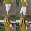 Pure Cotton Embroidered Kurti with Farshi Salwar Set for Women | 2-Piece Ethnic Suit Set - Image 5