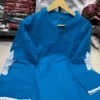 Pure Cotton Embroidered Kurti with Farshi Salwar Set for Women | 2-Piece Ethnic Suit Set - Image 8
