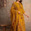Pure Cotton Floral Printed Gopi Dress Set | Short Kurti, Flared Skirt & Dupatta 3-Piece Ethnic Set - Image 5