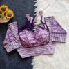 Pure Cotton Hand Block Print Padded Readymade Blouse | Designer Back Tie Sweetheart Neck Saree Choli (Wholesale)