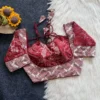 Pure Cotton Hand Block Print Padded Readymade Blouse | Designer Back Tie Sweetheart Neck Saree Choli (Wholesale) - Image 3