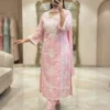 Pure Cotton Heavy Thread Embroidery Kurti Pant Set with Dupatta – Festive Straight Suit Set - Image 12