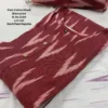 Pure Cotton Ikkat Print Kurti Palazzo Set with Dupatta & Pocket (M to 4XL) - Image 3