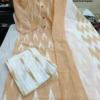 Pure Cotton Ikkat Print Kurti Palazzo Set with Dupatta & Pocket (M to 4XL) - Image 4