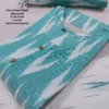 Pure Cotton Ikkat Print Kurti Palazzo Set with Dupatta & Pocket (M to 4XL) - Image 6
