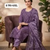 Pure Cotton Jaipuri Bandhani Discharge Print Kurti Pant Set with Dupatta – 3-Piece Ethnic Suit (Sizes S to 4XL)